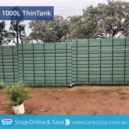 1000L ThinTank Poly Slimline Tanks - interconnected