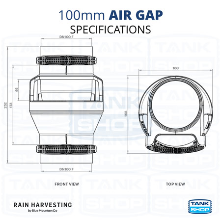 100mm Air Gap (TAAG02) specifications