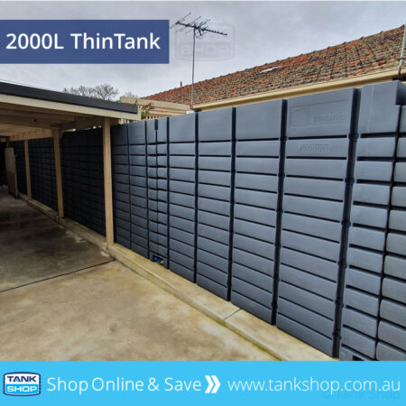 12 x 2000L ThinTanks used as fence