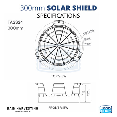 300mm Solar Shield TASS24 specifications