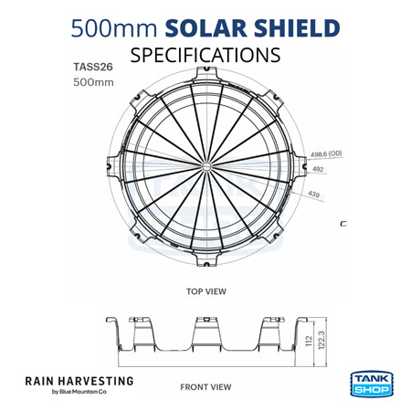500mm Solar Shield TASS26 specifications