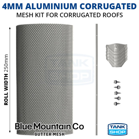 4mm Aluminium Corrugated Mesh - Blue Mountain