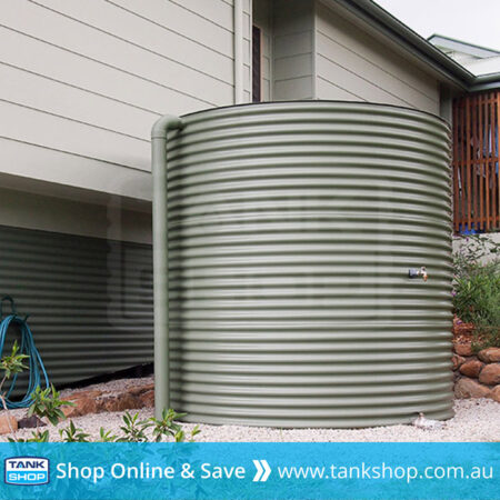 Colorbond steel round rainwater tank