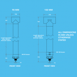 Downpipe First Flush Diverter Dimensions