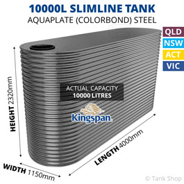 10000L Slimline Aquaplate Steel Tank