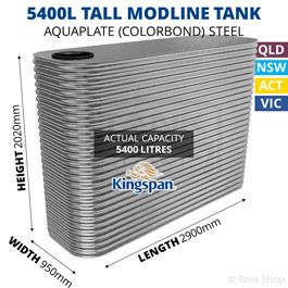 Kingspan 5400 Litre Modline Aquaplate Steel Water Tank (950x2900x2020mm)
