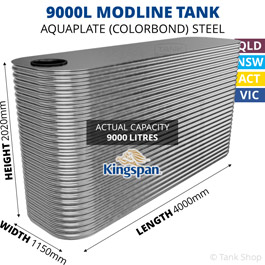 Kingspan 9000 Litre Modline Aquaplate Steel Water Tank (1150x4000x2020mm)
