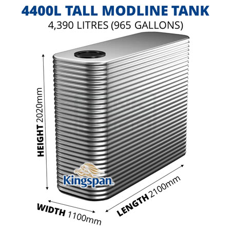 4400L Tall Modline Aquaplate Steel Tank