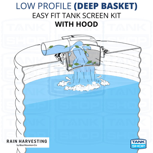 Low Profile (Deep Basket) Easy Fit Tank Screen Kit with Hood TSEF27 ...