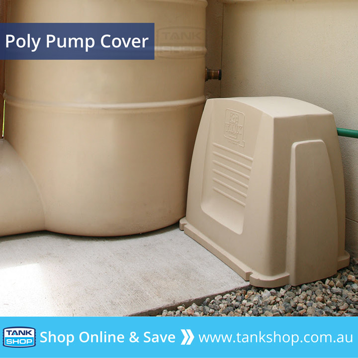 Poly Pump Cover Near Slimline Tank in Smooth Cream
