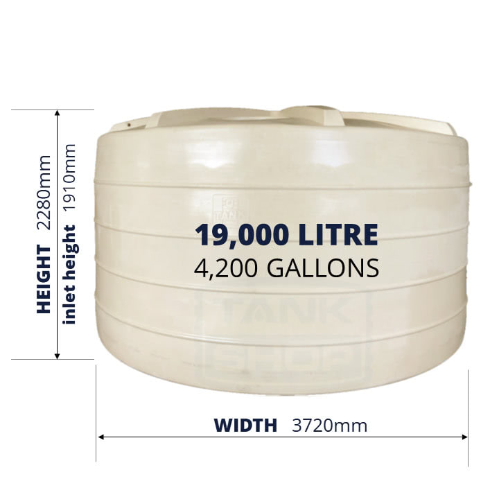 QTank 19000l 4200gal water tank dimensions