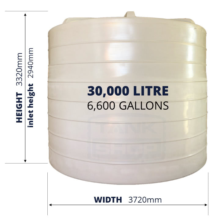 QTank 30000l 6600gal water tank dimensions