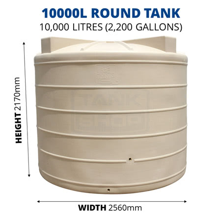 10000L Round Poly Tank (QTank)