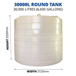 30000L Round Poly Tank (QTank)