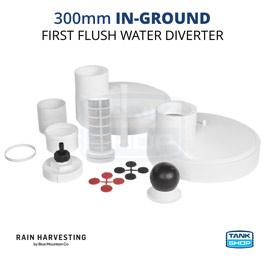 Rain Harvesting 300mm In-Ground First Flush Water Diverter