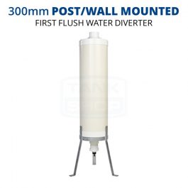 Rain Harvesting 300mm Post/Wall Mounted First Flush Water Diverter