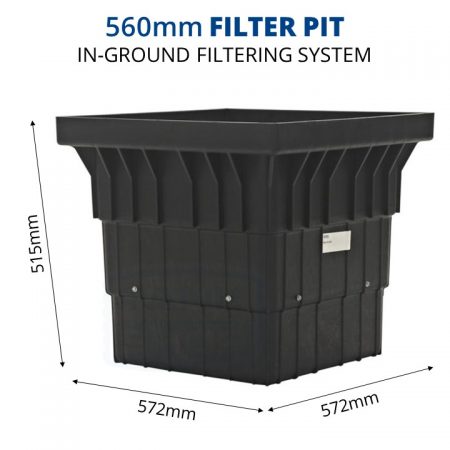 Rain Harvesting 560mm Filter Pit dimensions