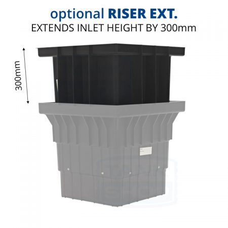 Rain Harvesting 560mm Filter Pit Optional Riser Extension