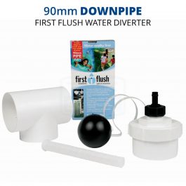 Rain Harvesting 90mm Downpipe First Flush Water Diverter