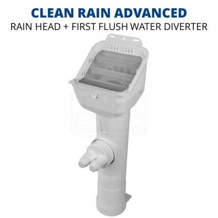 Rain Harvesting Clean Rain Advanced Rain Head + First Flush Downpipe Diverter