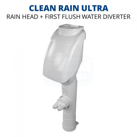 Rain Harvesting Clean Rain Ultra Rain Head/First Flush Downpipe Diverter