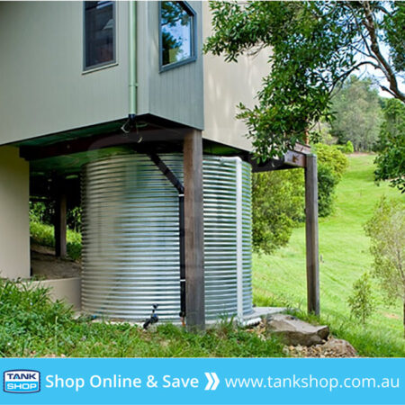 Round Steel Rainwater Tank Under House