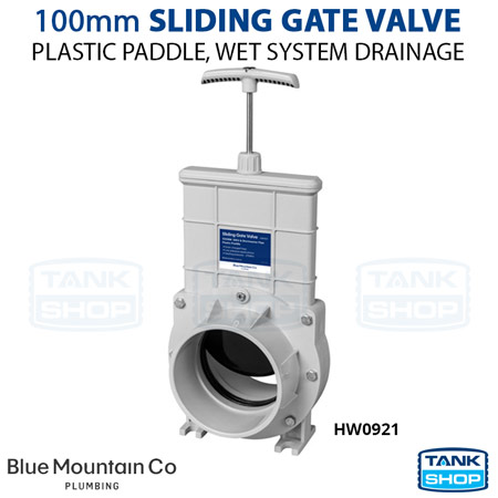 100mm Sliding Gate Valve (plastic paddle) HW0921