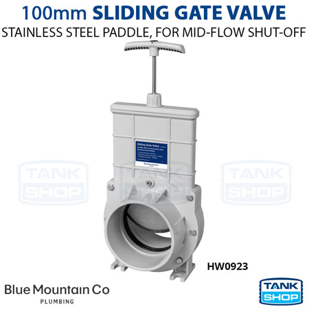 100mm Sliding Gate Valve (stainless steel paddle) HW0923