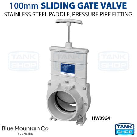 100mm Sliding Gate Valve (pressure pipe, stainless steel paddle) HW0924