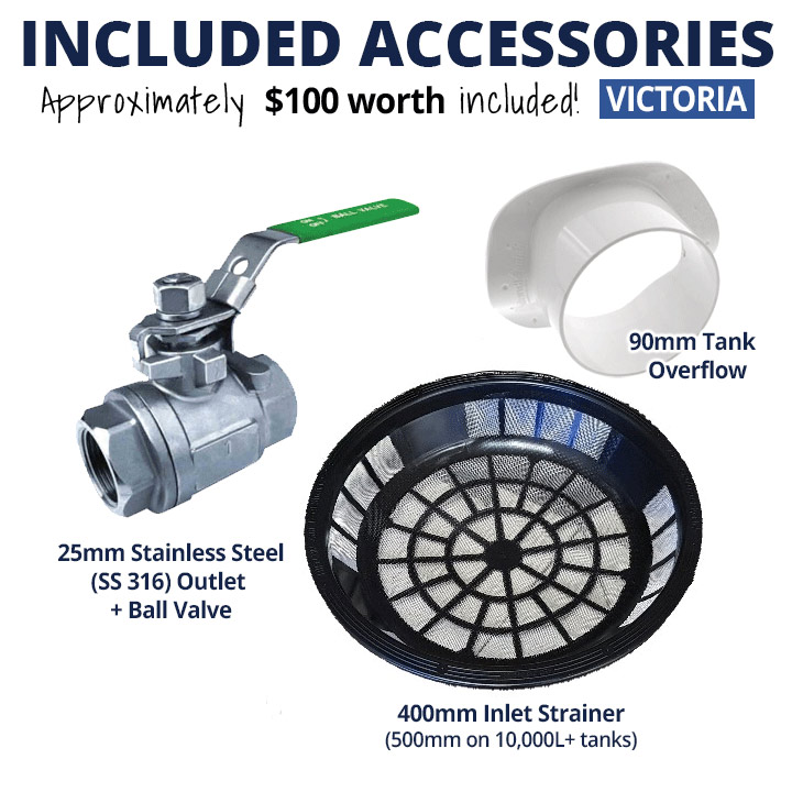 Stainless Steel Tank Accessories Included