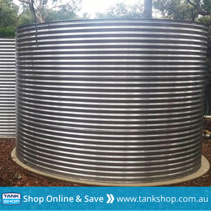 Small - Round Stainless Steel Water Storage Tank