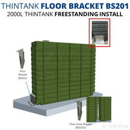 ThinTank Floor Bracket BS201 Freestanding Installation